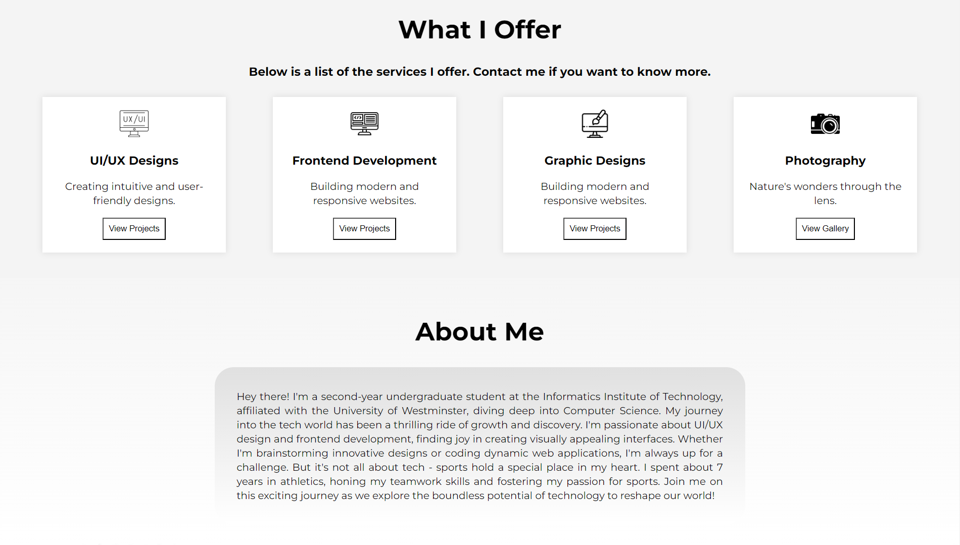 Features section screenshot